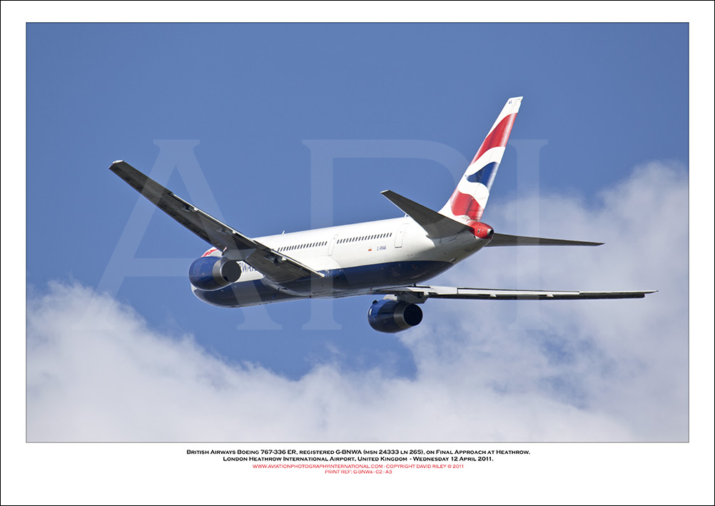 G-BNWA - British Airways Boeing 767-336 ER (Msn 24333 ln 265) - 02