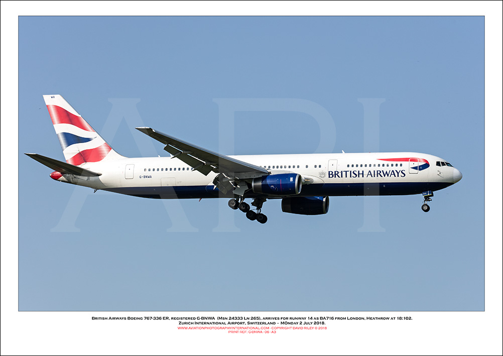 G-BNWA - British Airways Boeing 767-336 ER (Msn 24333 ln 265) - 06