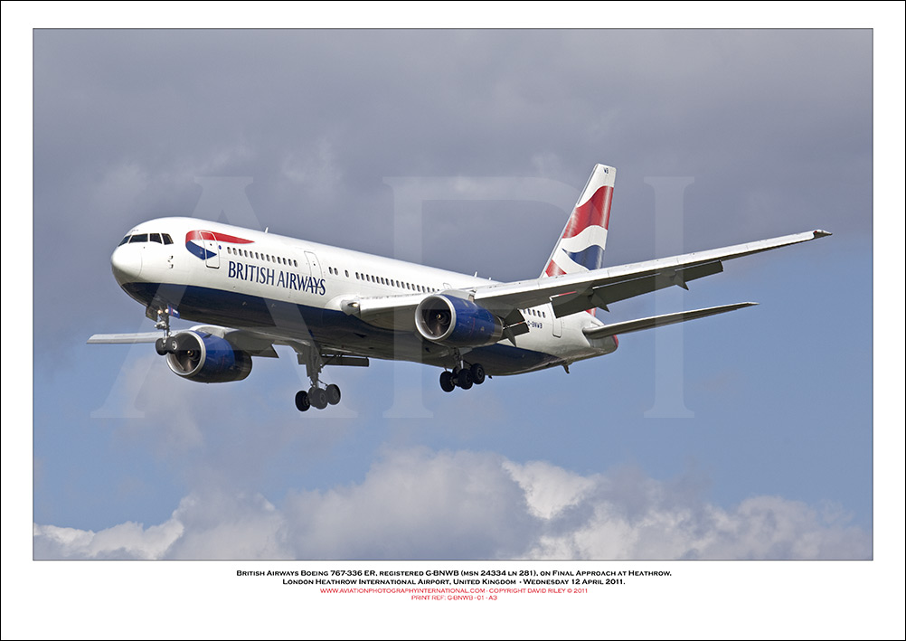 G-BNWB - British Airways Boeing 767-336 ER (Msn 24334 ln 281) - 01