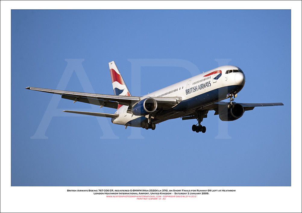 G-BNWM - British Airways Boeing 767-336 ER (Msn 25204 ln 376) - 01