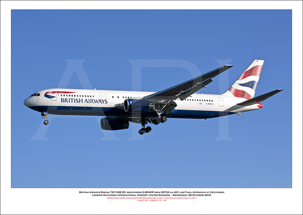G-BNWR - British Airways Boeing 767-336 ER (Msn 25732 ln 421) - 01
