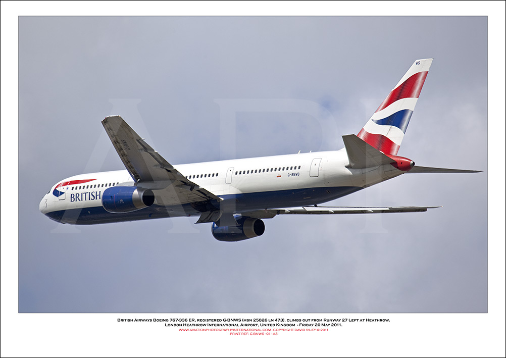 G-BNWS - British Airways Boeing 767-336 ER (Msn 25826 ln 473) - 01