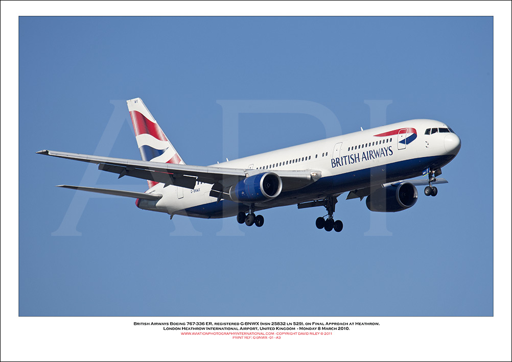G-BNWX - British Airways Boeing 767-336 ER (Msn 25832 ln 529) - 01