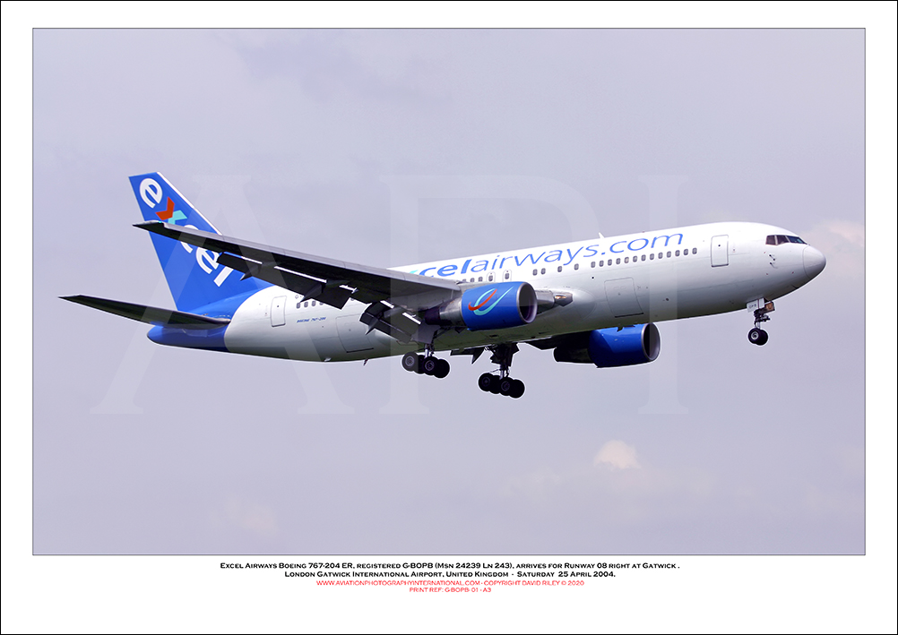 G-BOPB - Excel Airways Boeing 767-204 ER (Msn 24239 Ln 243) - 01