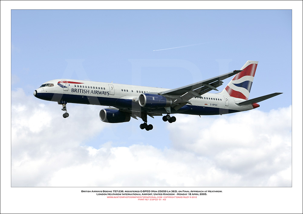 G-BPED - British Airways Boeing 757-236 (Msn 25059 ln 363) - 01