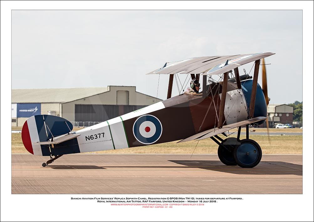 G-BPOB - Bianchi Aviation Film Services� Replica Sopwith Camel (Msn TM-10)- 01