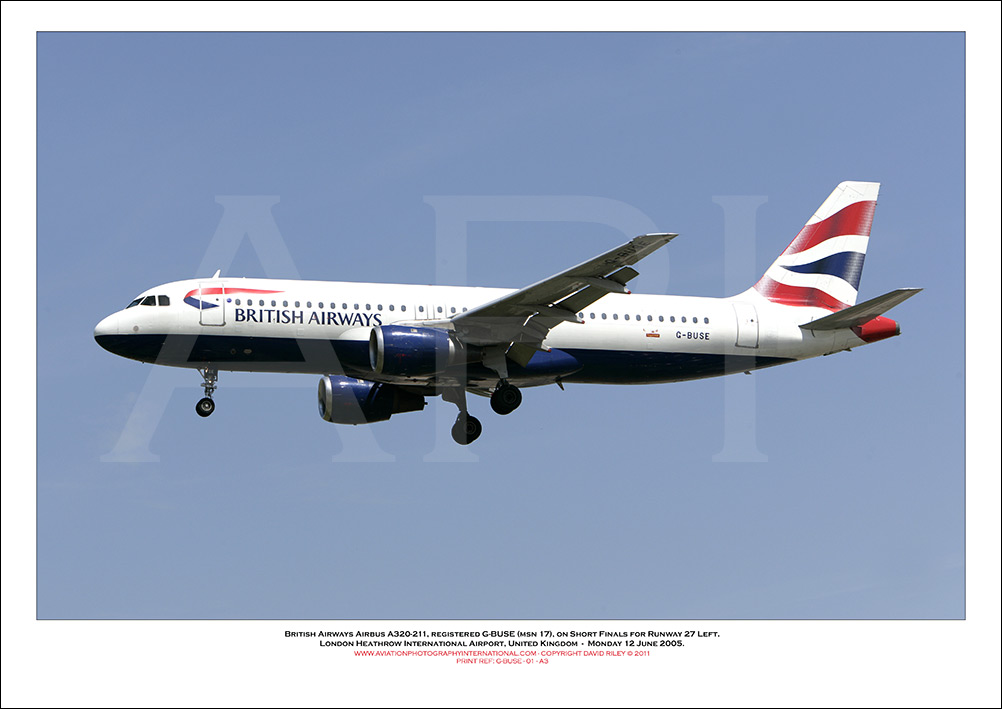 G-BUSE - British Airways Airbus A320-211 (Msn 17) - 01