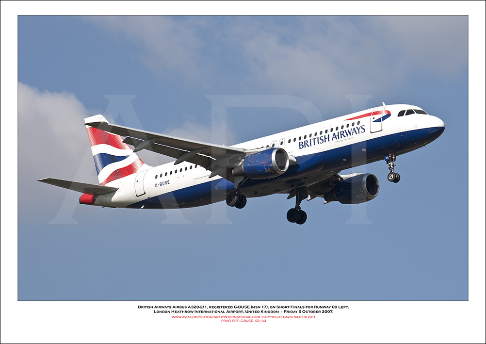 G-BUSE - British Airways Airbus A320-211 (Msn 17) - 02