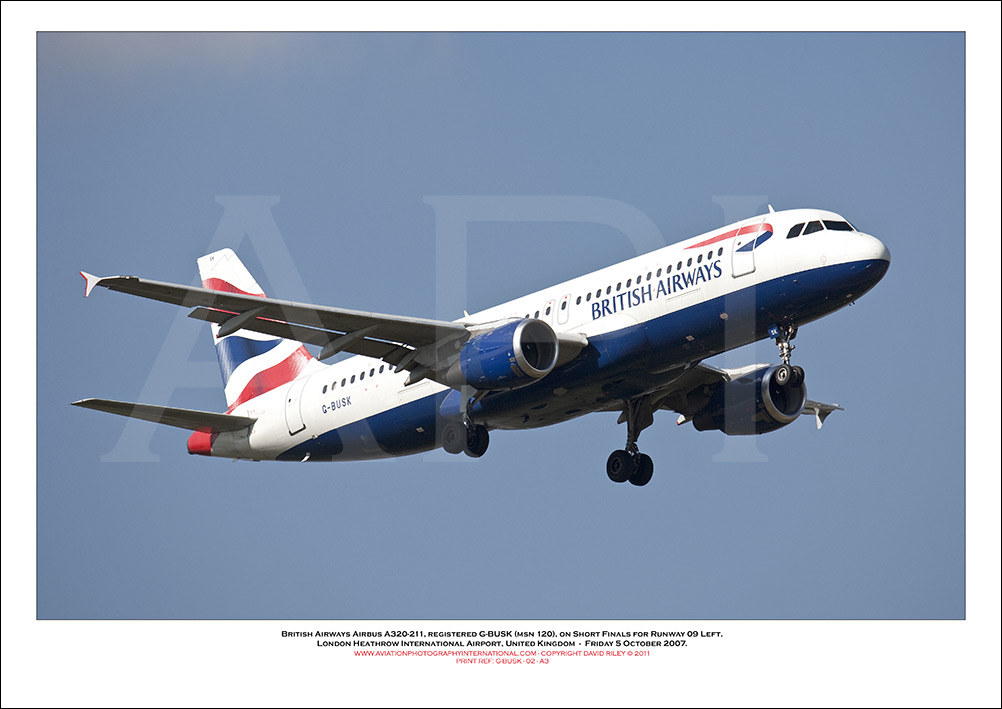 G-BUSK - British Airways Airbus A320-211 (Msn 120) - 02