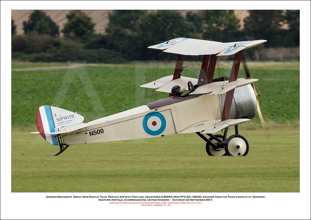 G-BWRA - Sopwith Triplane Replica (Msn PFA 021-10035) - 01