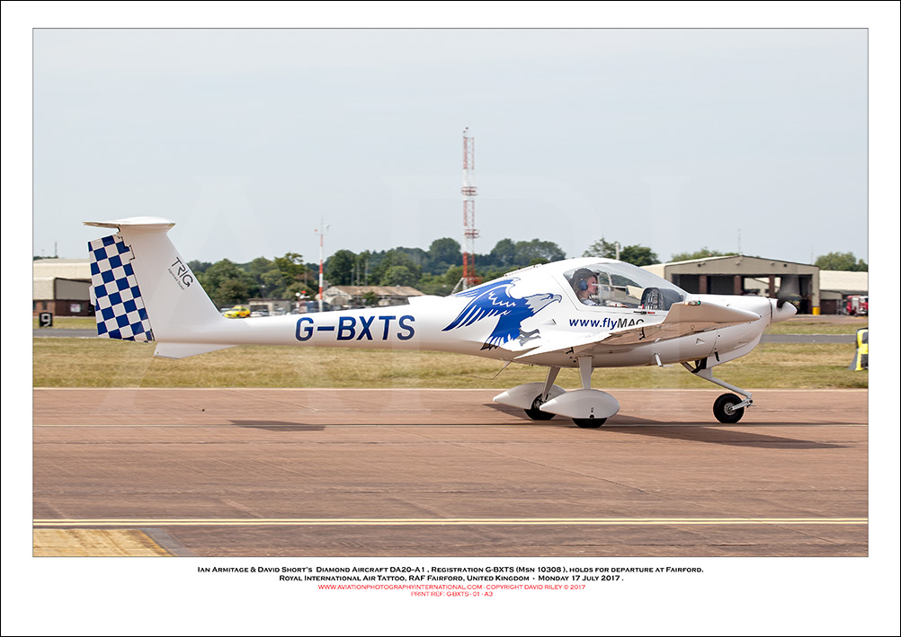 G-BXTS - Ian Armitage & David Short�s  Diamond Aircraft DA20--A1  (Msn 10308) - 01