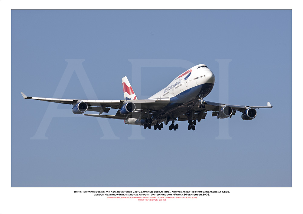G-BYGE - British Airways Boeing 747-436 (Msn 28858 ln 1198) - 02