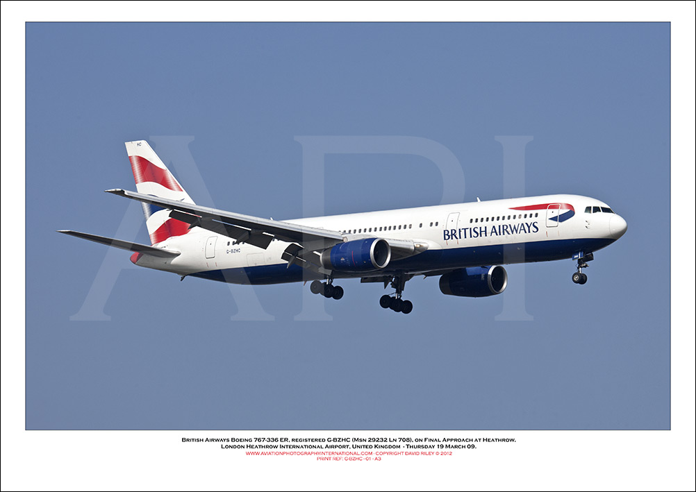 G-BZHC - British Airways Boeing 767-336 ER (Msn 29232 ln 708) - 01