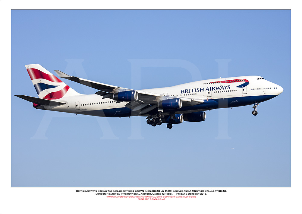 G-CIVN - British Airways Boeing 747-436 (Msn 27848 ln 1129) - 02