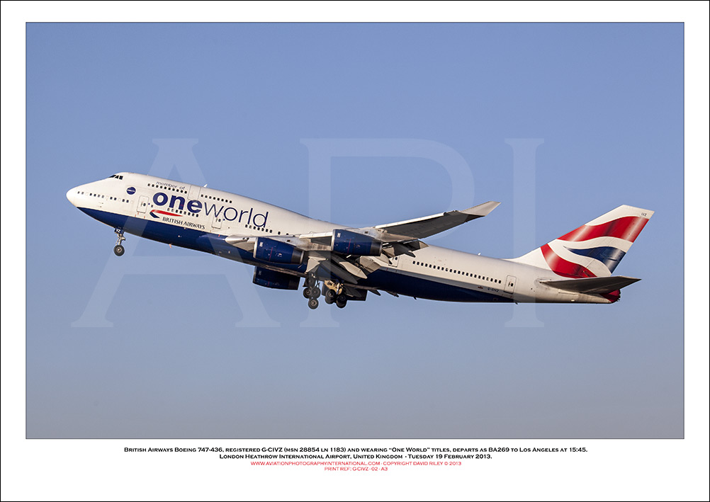 G-CIVZ - British Airways Boeing 747-436 (Msn 28854 ln 1183) - 02