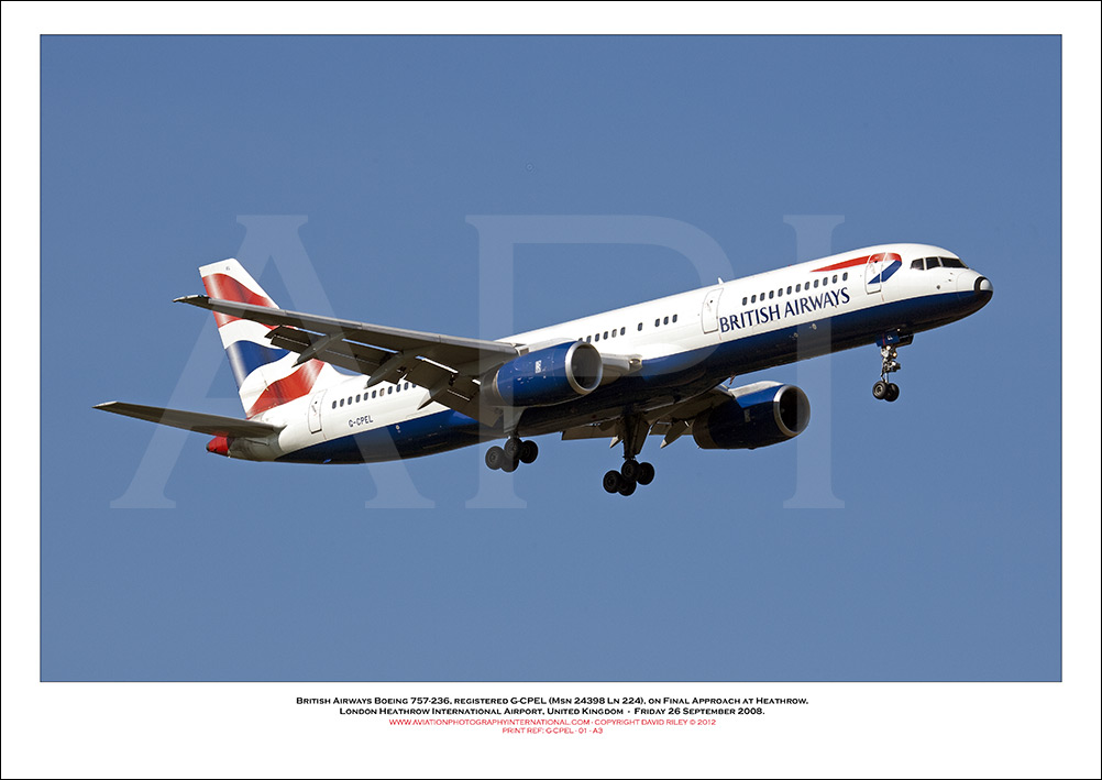 G-CPEL - British Airways Boeing 757-236 (Msn 24398 ln 224) - 01