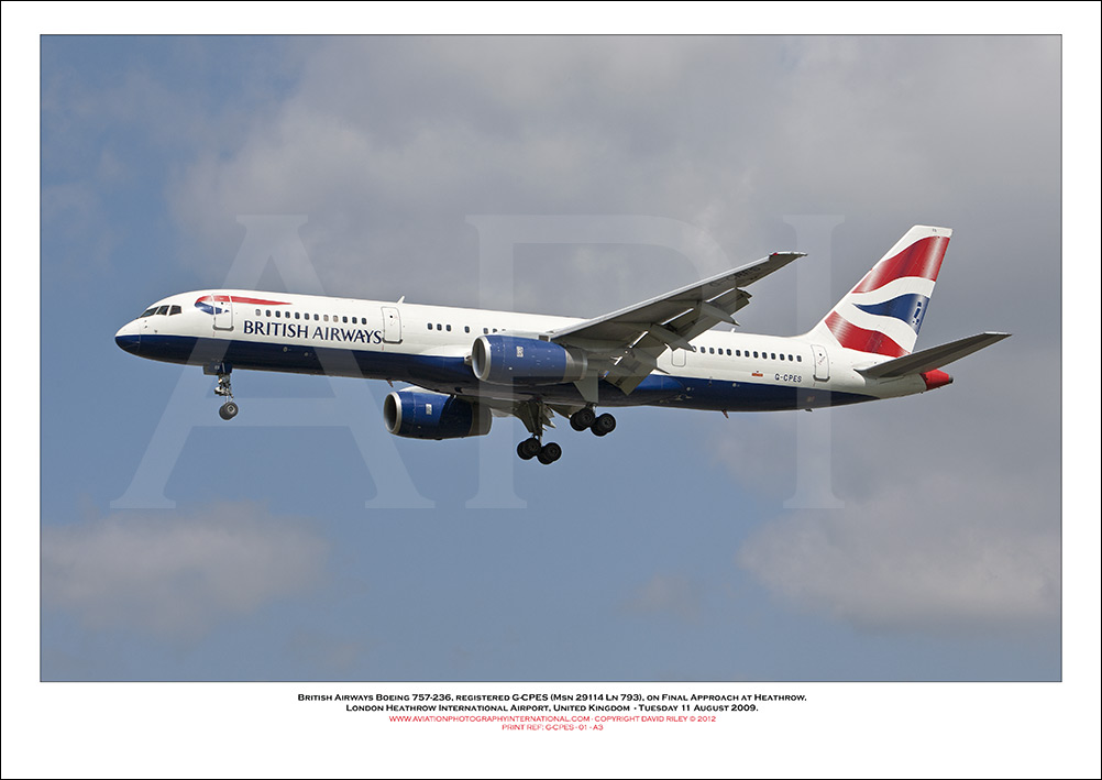 G-CPES - British Airways Boeing 757-236 (Msn 29114 Ln 793) - 01