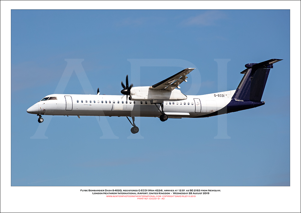 G-ECOI- Flybe Bombardier DHC8-402  (Msn 4224) - 02