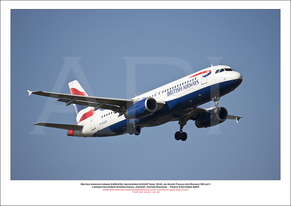 G-EUUF - British Airways Airbus A320-232 (Msn 1814) - 02