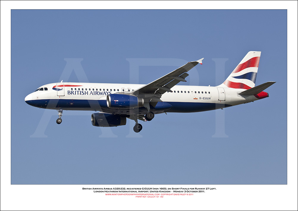 G-EUUH - British Airways Airbus A320-232 (Msn 1665) - 01