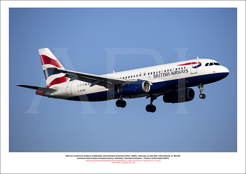 G-EUUH - British Airways Airbus A320-232 (Msn 1665) - 03