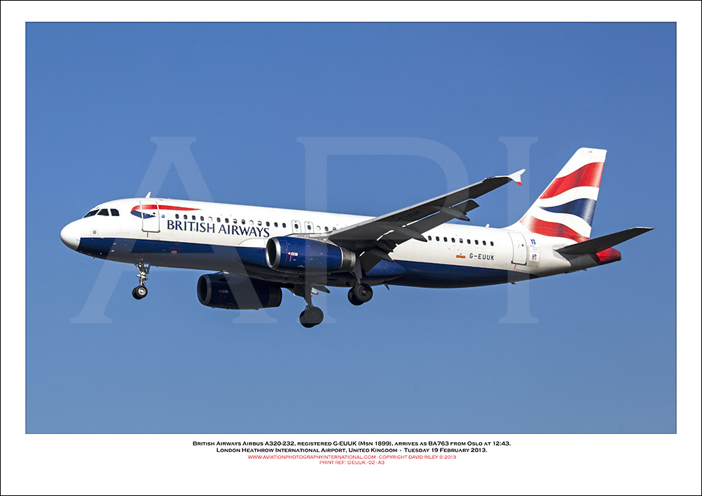 G-EUUK - British Airways Airbus A320-232 (Msn 1899) - 02
