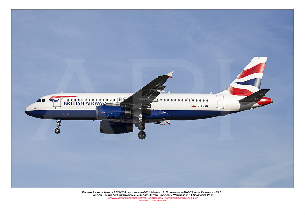 G-EUUN - British Airways Airbus A320-232 (Msn 1910) - 03