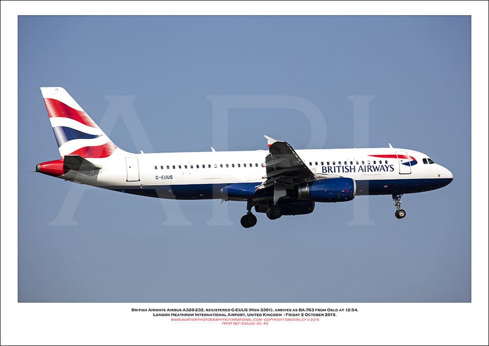 G-EUUS - British Airways Airbus A320-232 (Msn 3301) - 05