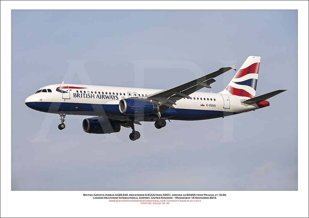 G-EUUU - British Airways Airbus A320-232 (Msn 3351) - 02