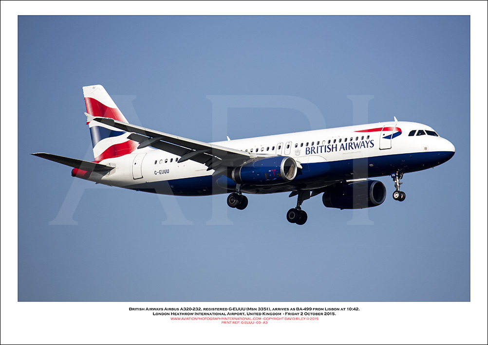 G-EUUU - British Airways Airbus A320-232 (Msn 3351) - 03