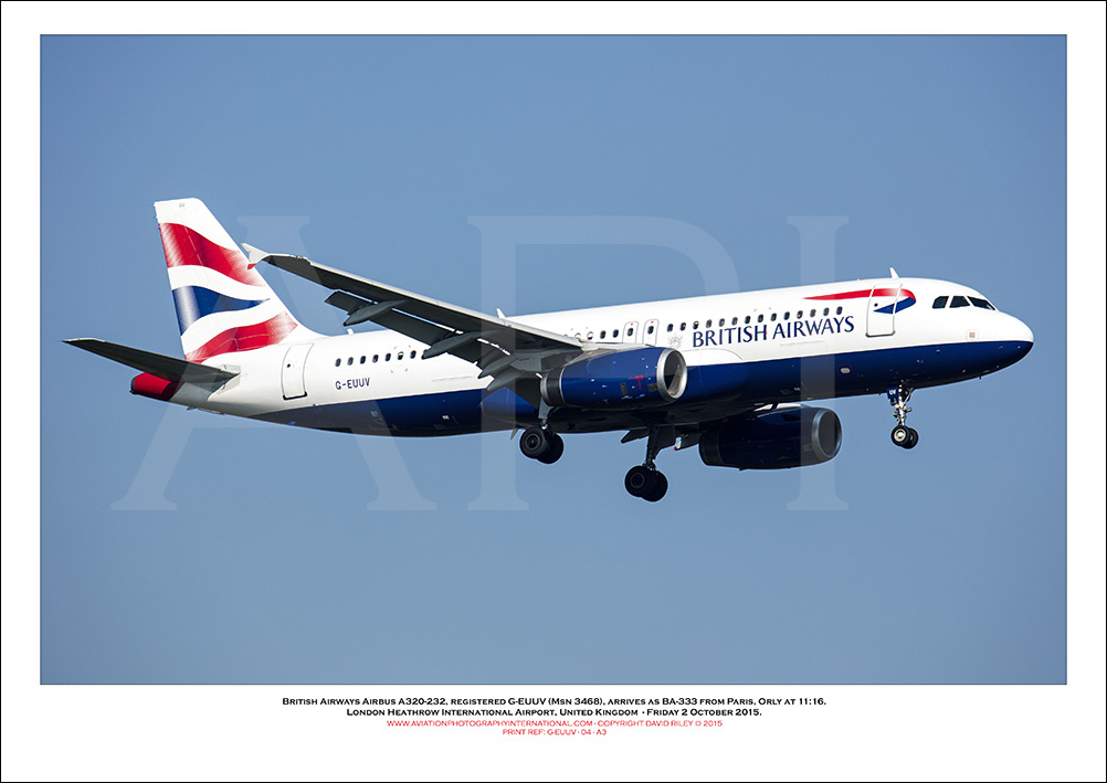 G-EUUV - British Airways Airbus A320-232 (Msn 3468) - 04