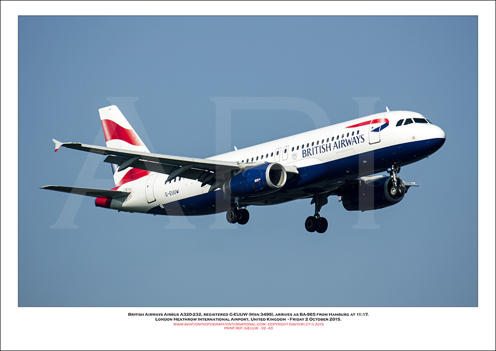G-EUUW - British Airways Airbus A320-232 (Msn 3499) - 02