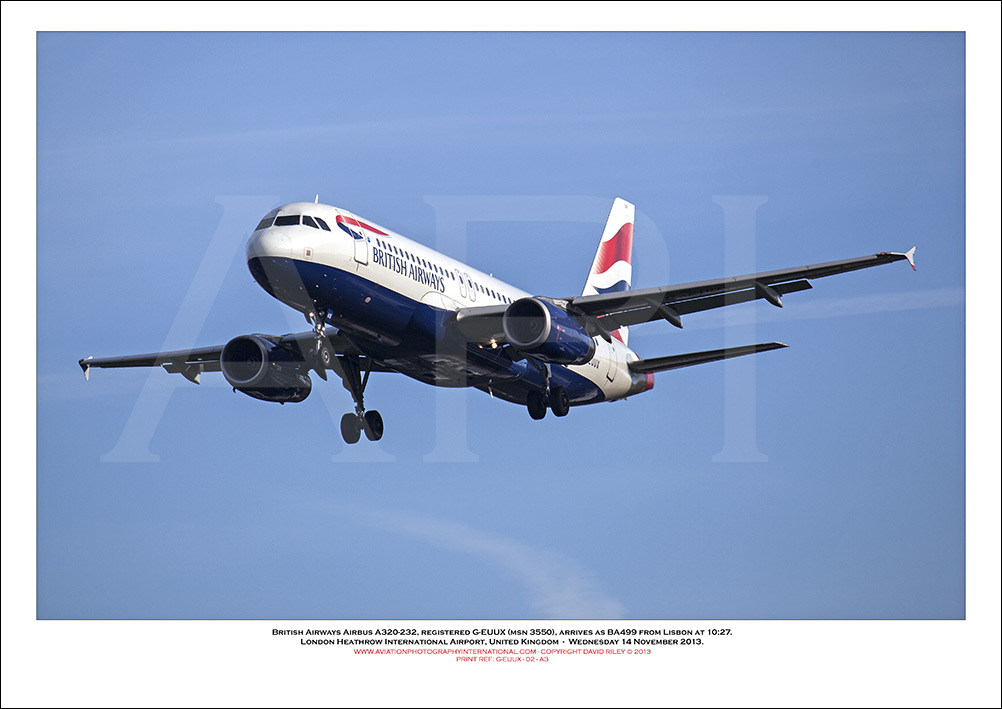 G-EUUX - British Airways Airbus A320-232 (Msn 3550) - 02