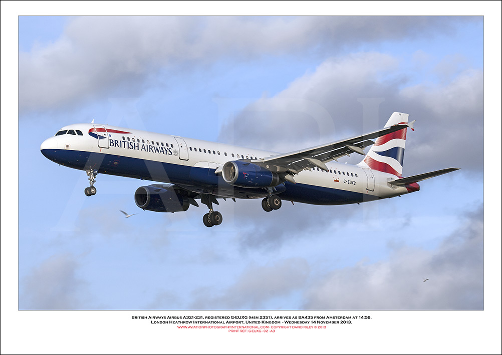 G-EUXG - British Airways Airbus A321-231 (Msn 2351 ) - 02