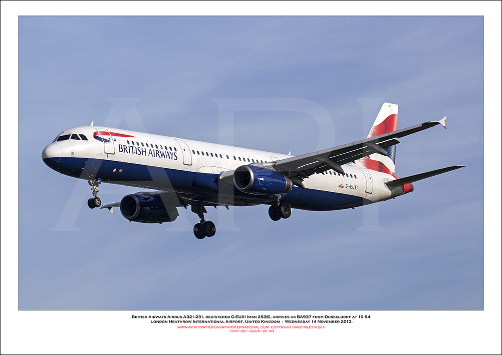 G-EUXI - British Airways Airbus A321-231 (Msn 2536 ) - 02
