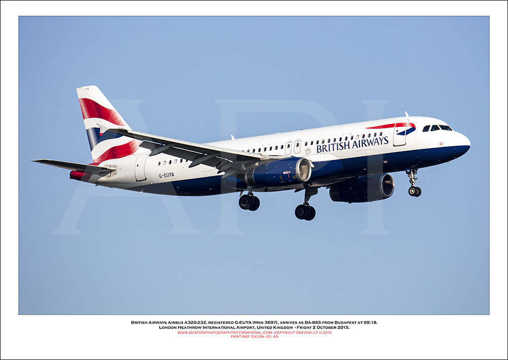 G-EUYA - British Airways Airbus A320-232 (Msn 3697) - 03