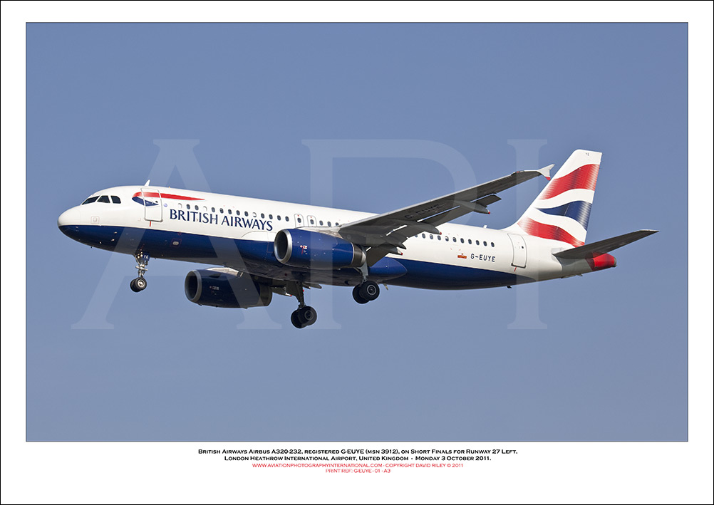 G-EUYE - British Airways Airbus A320-232 (Msn 3912) - 01