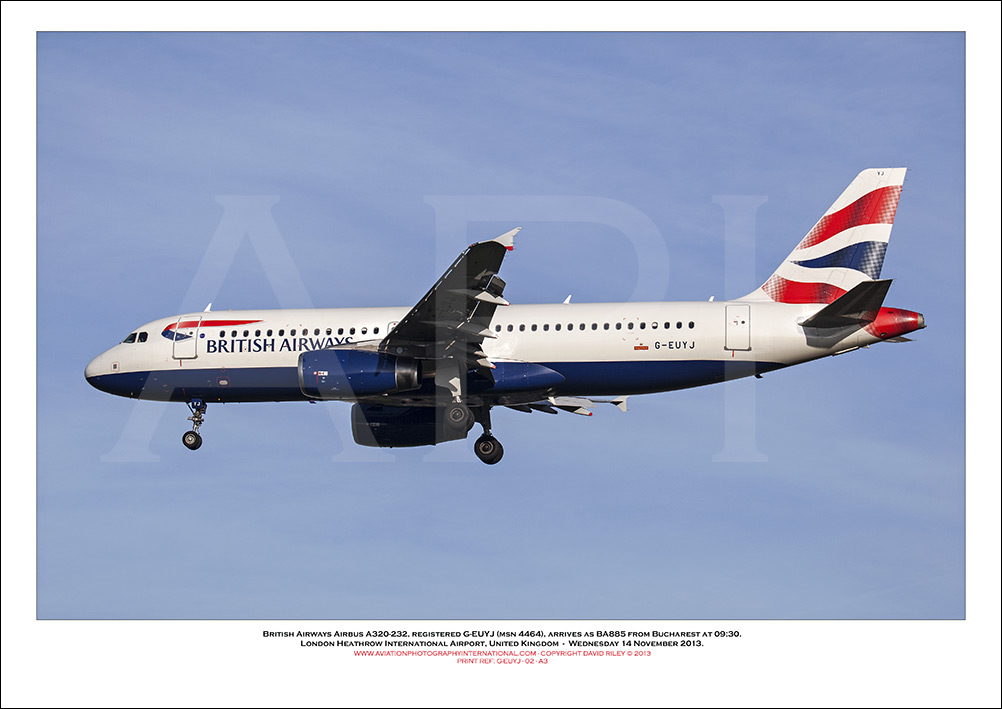 G-EUYJ - British Airways Airbus A320-232 (Msn 4464) - 02