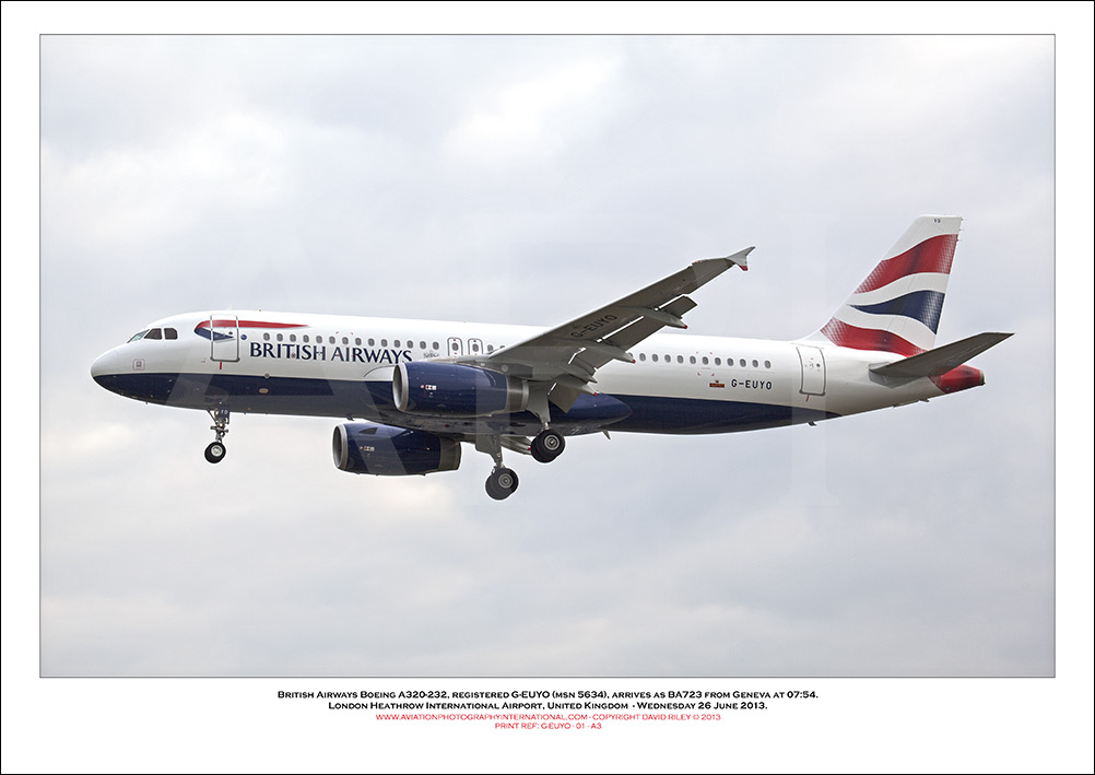 G-EUYO - British Airways Airbus A320-232 (Msn 5634) - 01