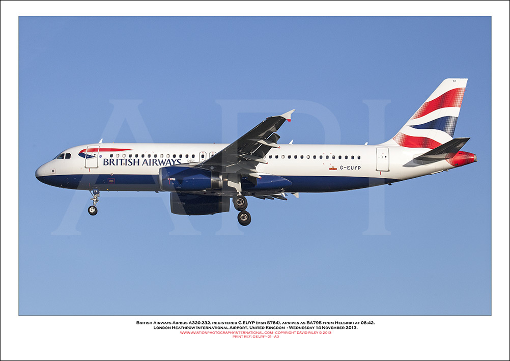 G-EUYP - British Airways Airbus A320-232 (Msn 5784) - 01