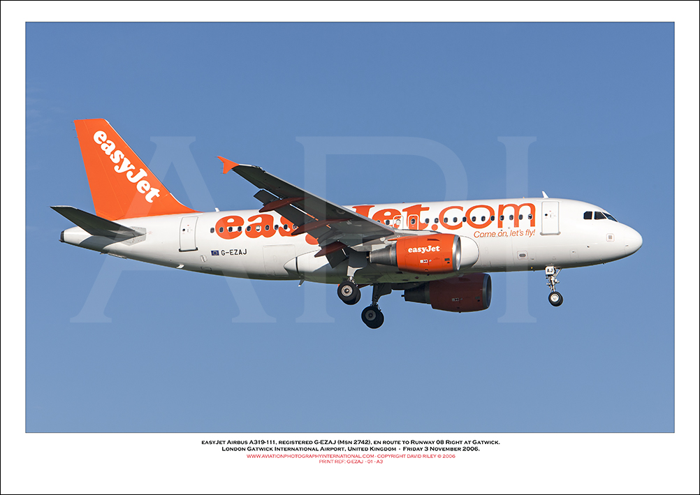 G-EZAJ - easyJet Airbus A319-111 (Msn 2742) - 01