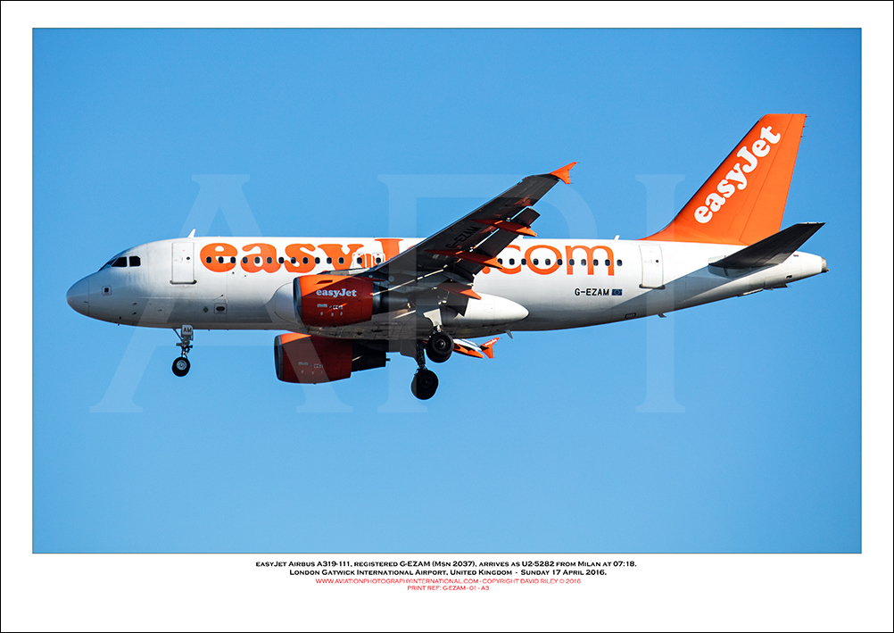 G-EZAM - easyJet Airbus A319-111 (Msn 2037) - 01
