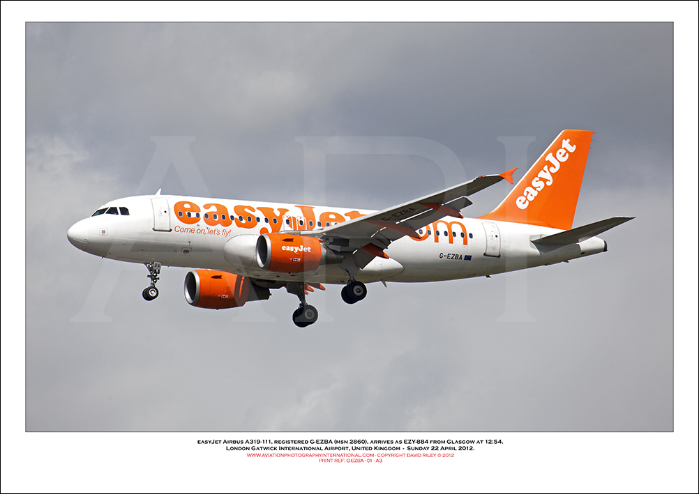 G-EZBA - easyJet Airbus A319-111 (Msn 2860) - 01