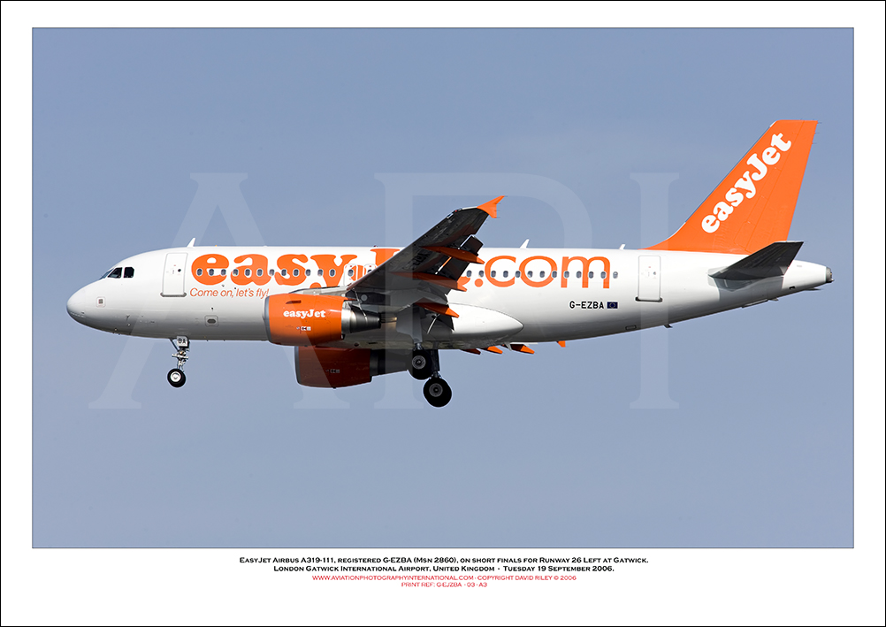 G-EZBA - easyJet Airbus A319-111 (Msn 2860) - 03