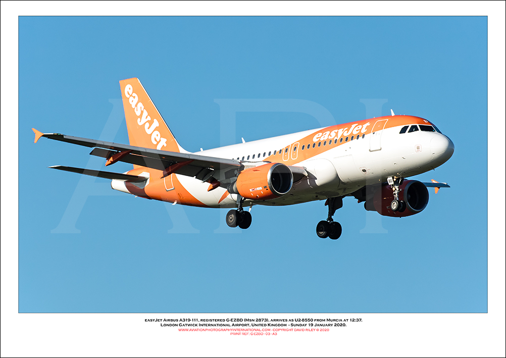 G-EZBD - easyJet Airbus A319-111 (Msn 2873) - 03