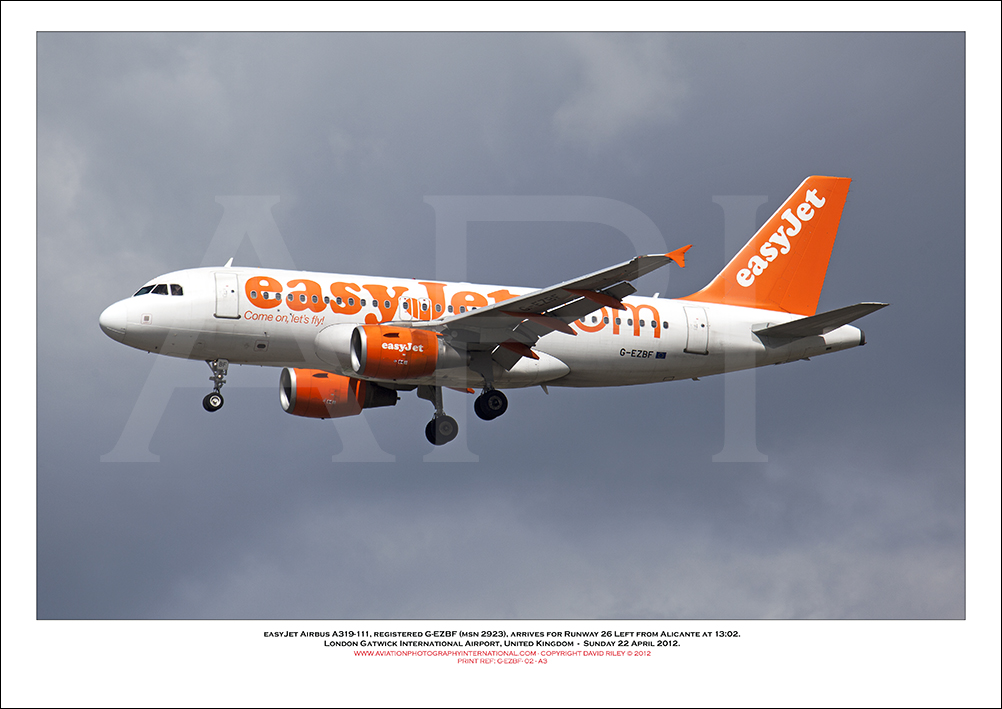 G-EZBF - easyJet Airbus A319-111 (Msn 2923) - 02
