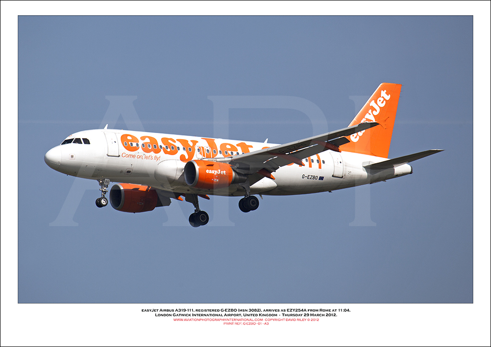 G-EZBO - easyJet Airbus A319-111 (Msn 3082) - 01