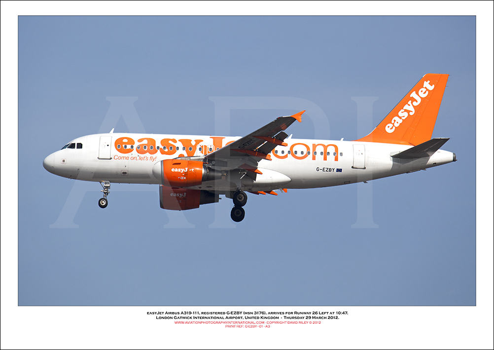 G-EZBY - easyJet Airbus A319-111 (Msn 3176) - 01