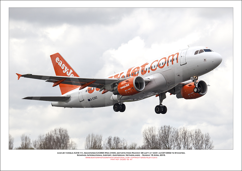 G-EZBZ - easyJet Airbus A319-111 (Msn 3184) - 02
