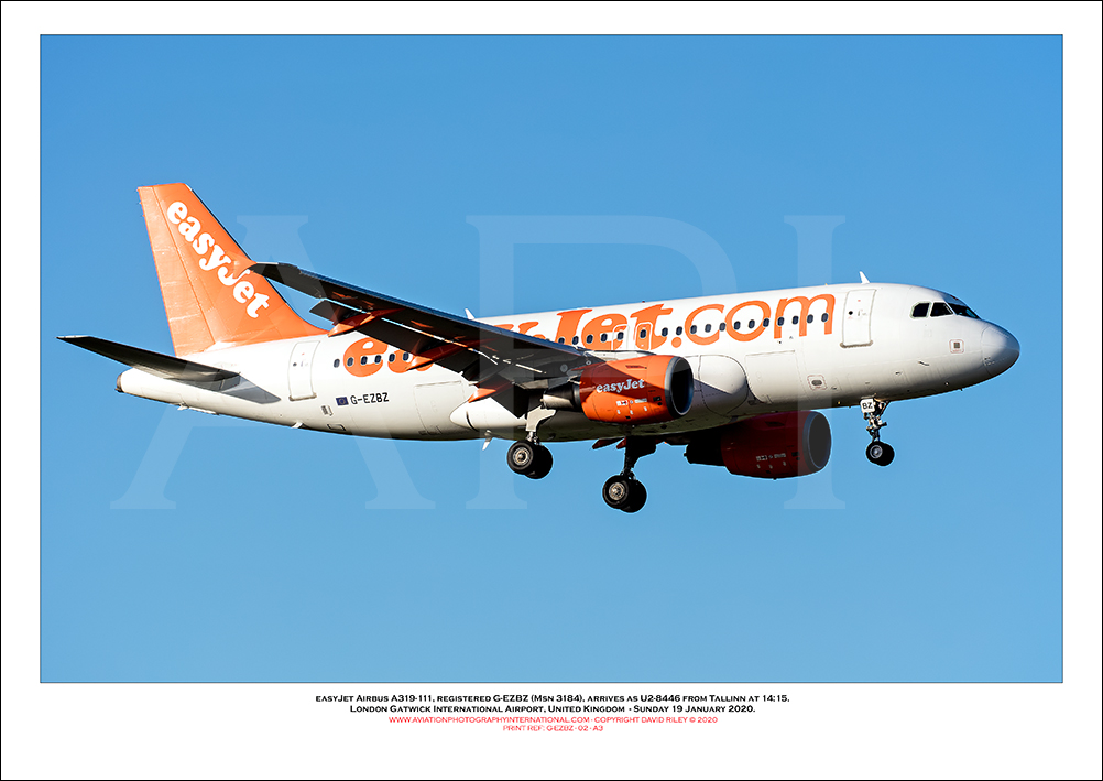 G-EZBZ - easyJet Airbus A319-111 (Msn 3184) - 03
